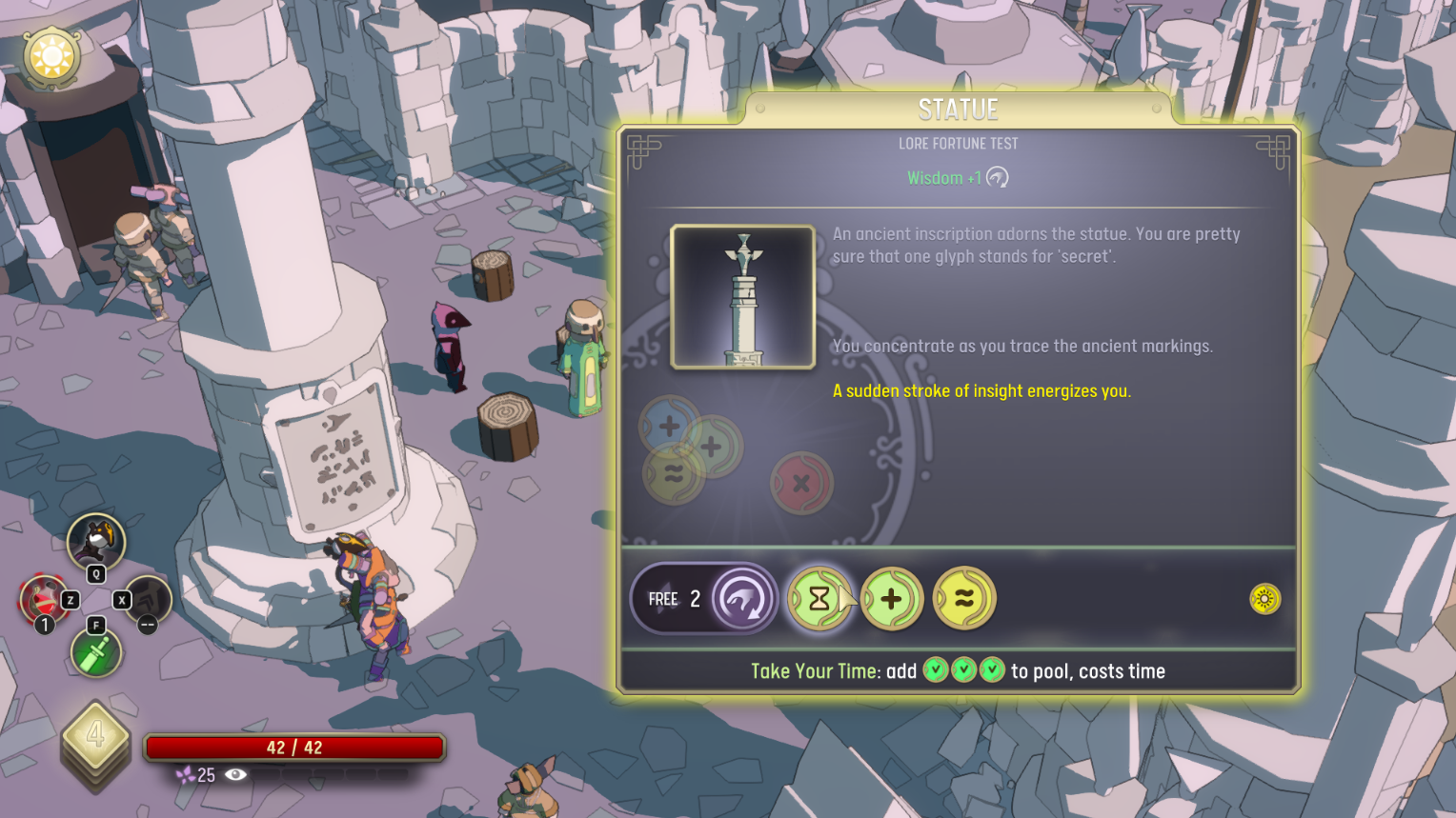 A fortune test to decipher an ancient inscription. A fortune test to decipher an ancient inscription.