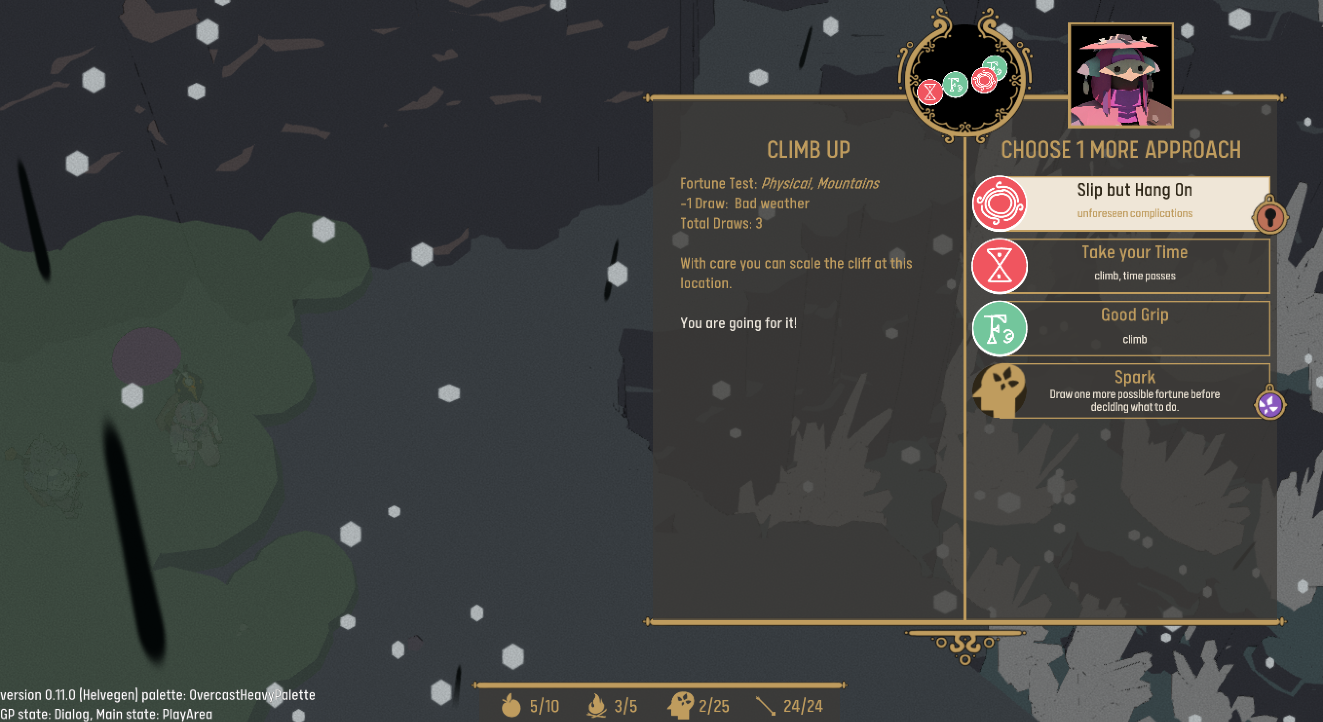 The appearance of sparks The appearance of sparks